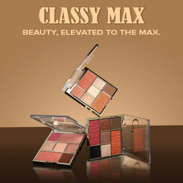 Classy Max 2 Color Blush + 5 Color Eyeshadow Palette